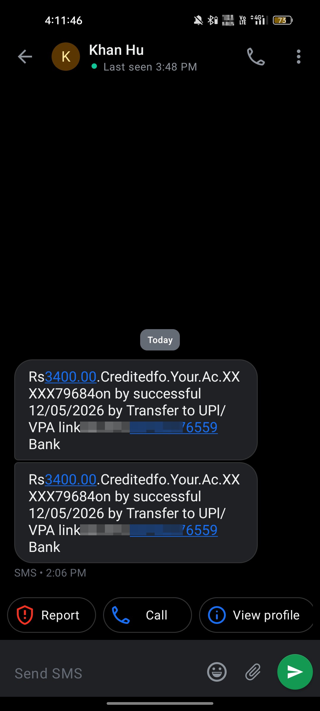 verify before any payments 