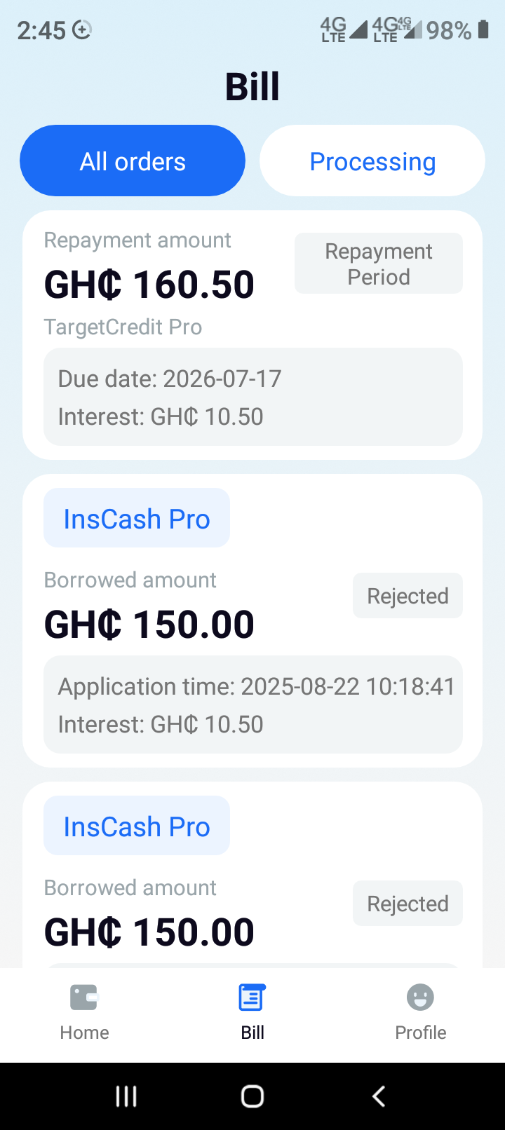 be Ware of Target Credit.