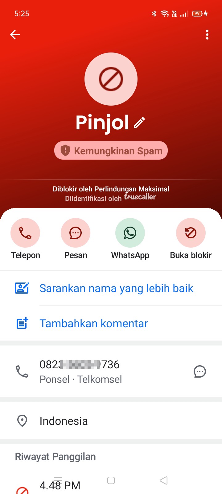 Spam number disguised again - image 3
