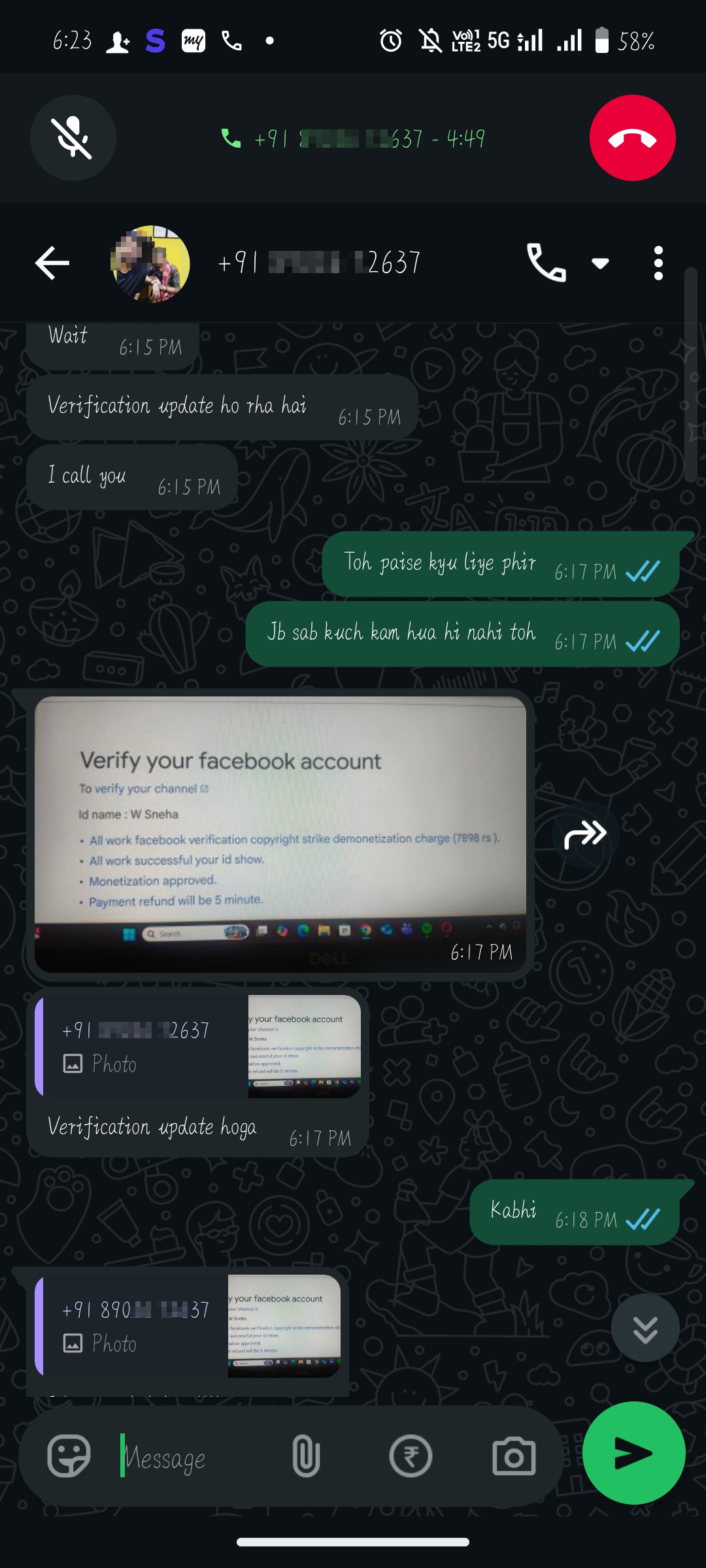 money for Facebook monetization but still no work done and not returning my money. - image 2