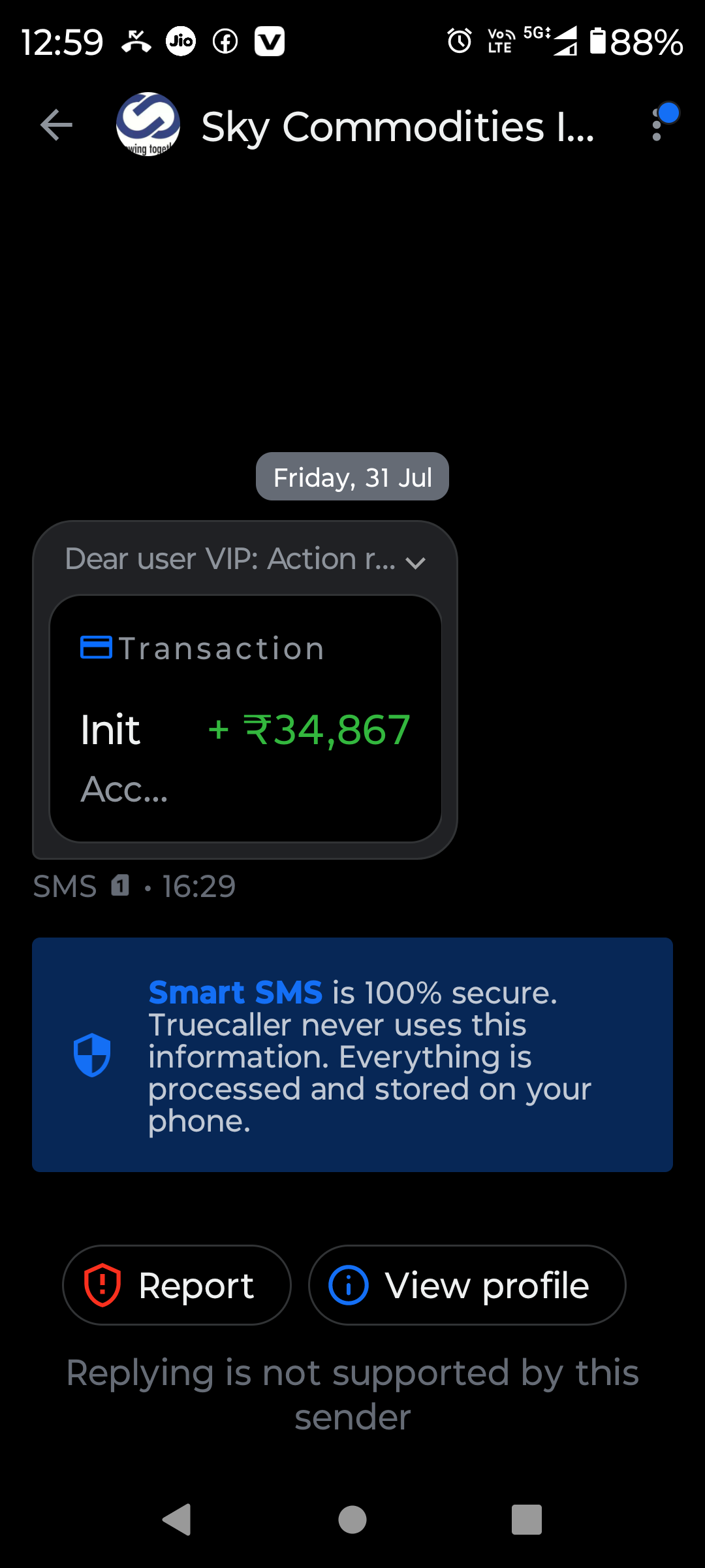i checked my bank account there is no transaction like this.