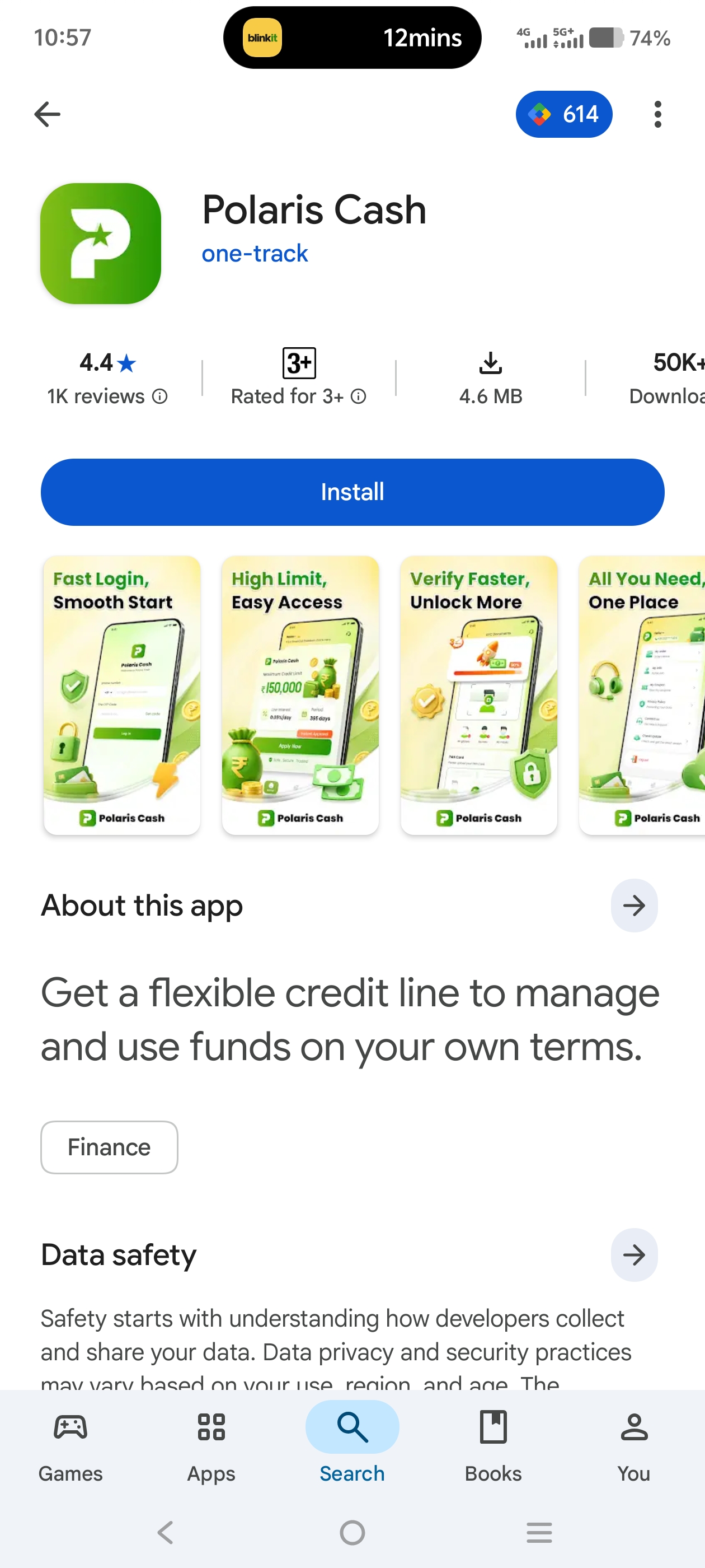 7 days loan trap name of the app Polaris cash - image 2