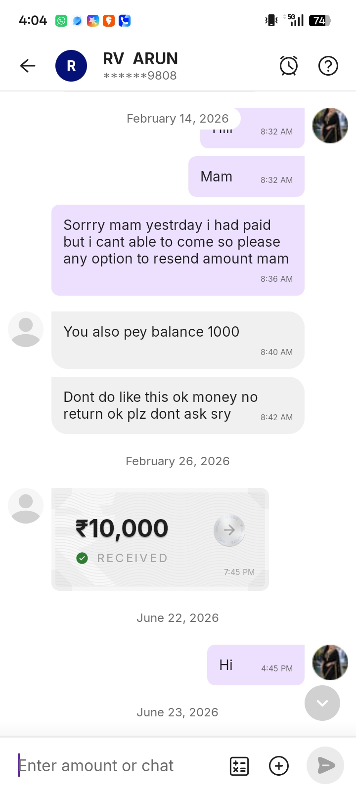 jobs offerings and money demands person ARUN  - image 4