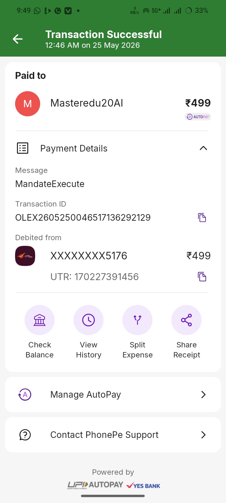 master AI se mera Paisa cut gaya hai - image 3