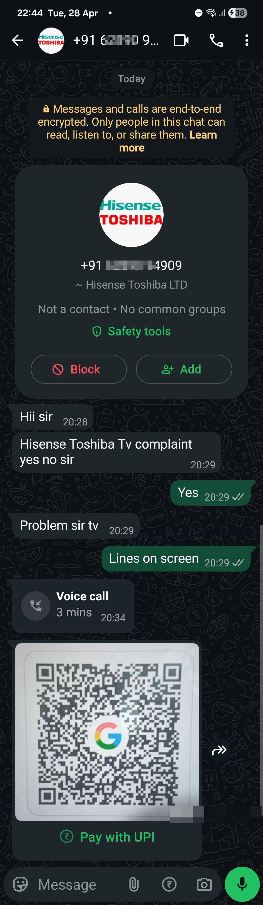 Toshiba Hisense TV replacement fraud / Toshiba Hisense TV replacement scam