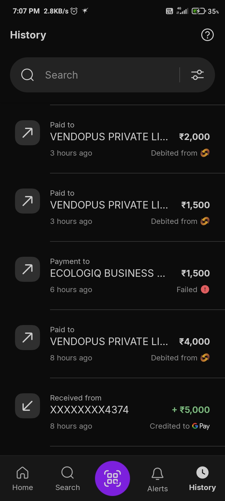 Amount Auto debited from my account while on charging