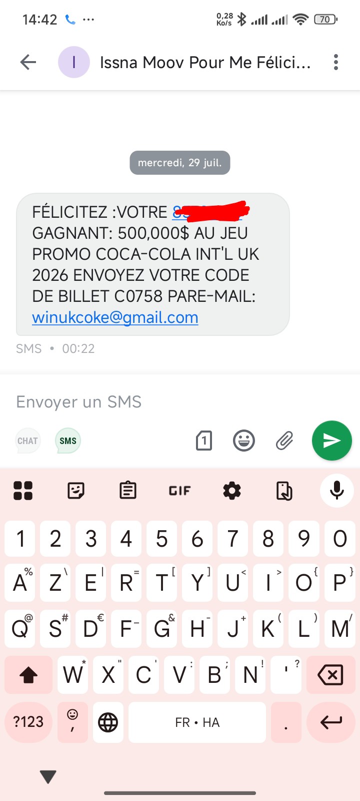 Coca Cola scam