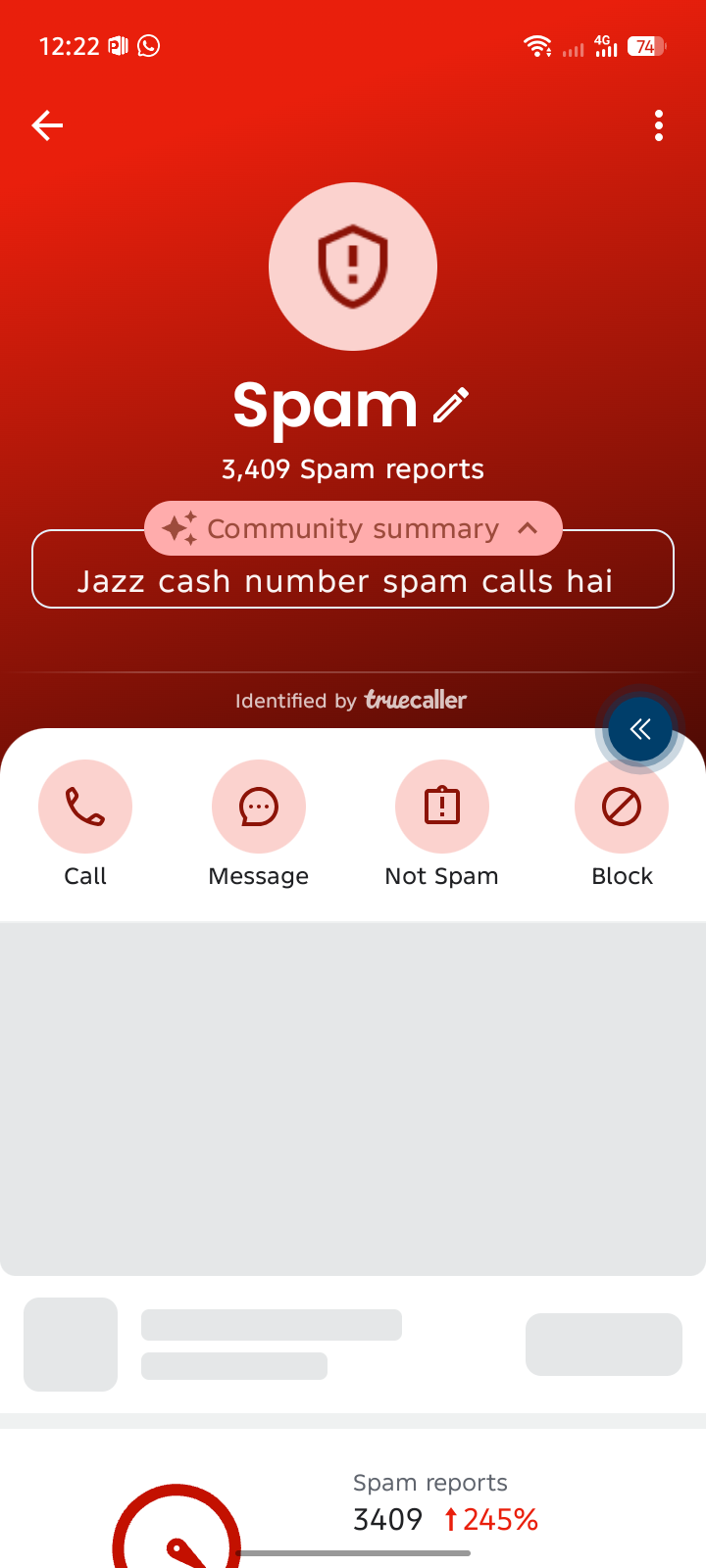spam call