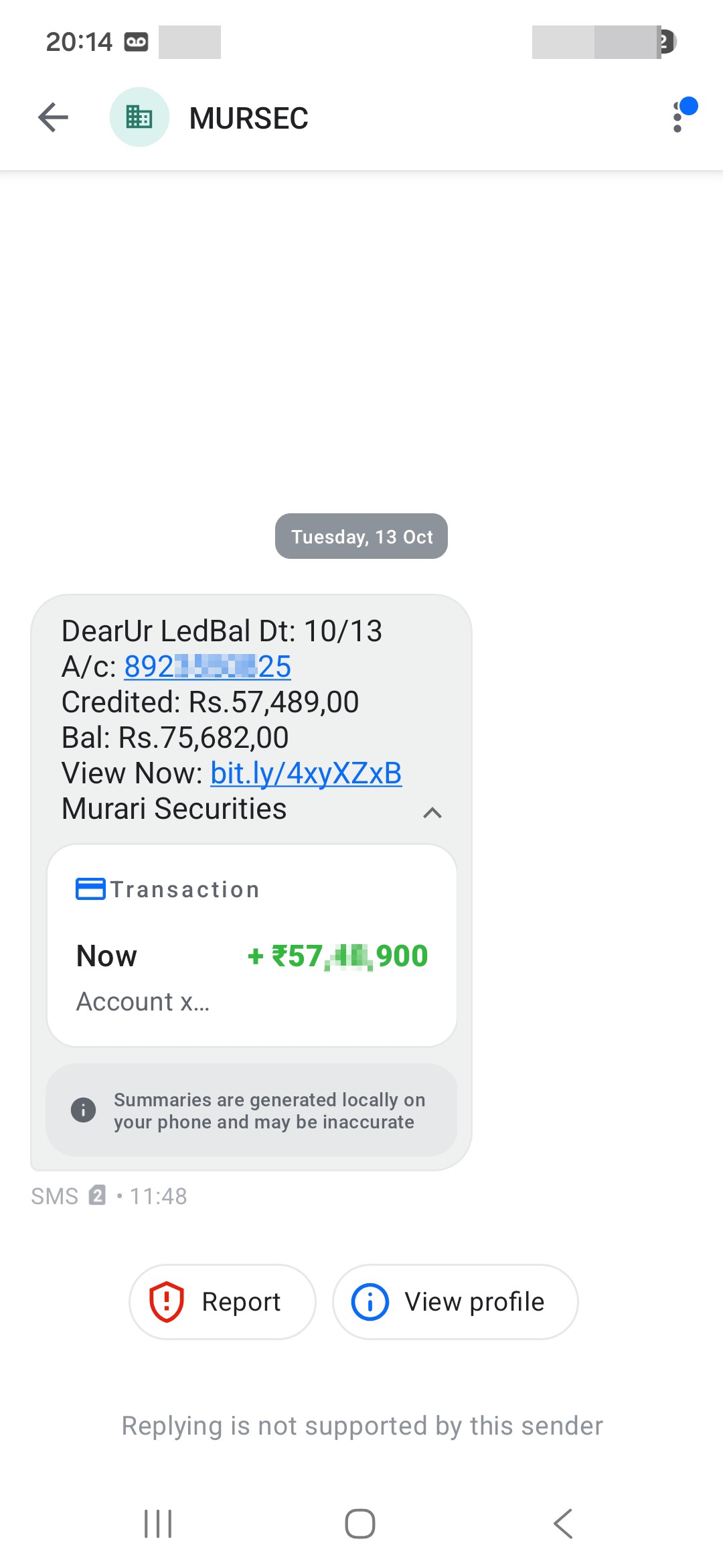 scam message 
