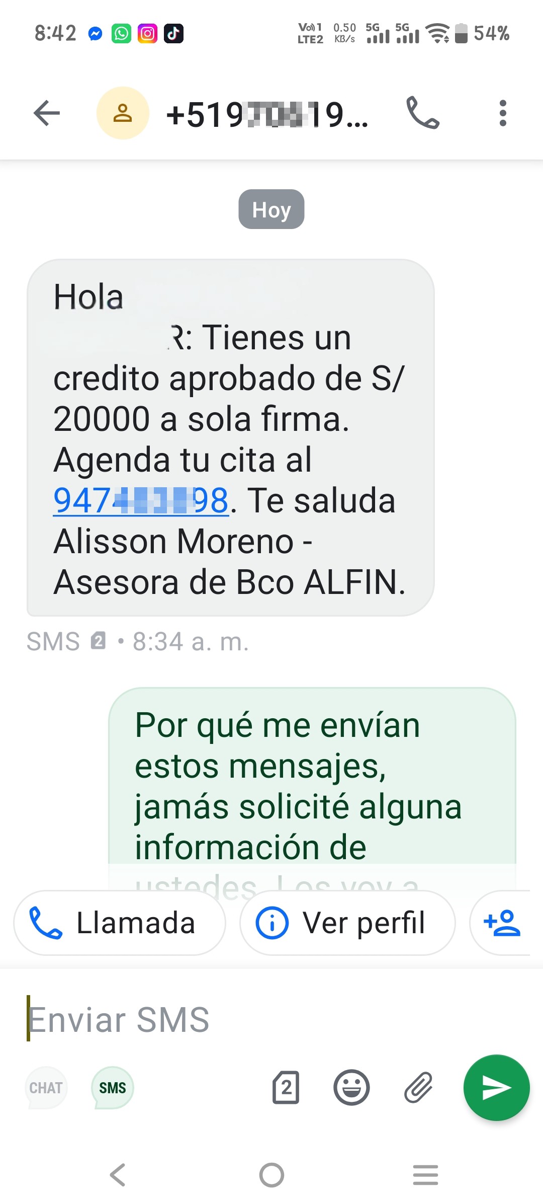 Scam or harassment