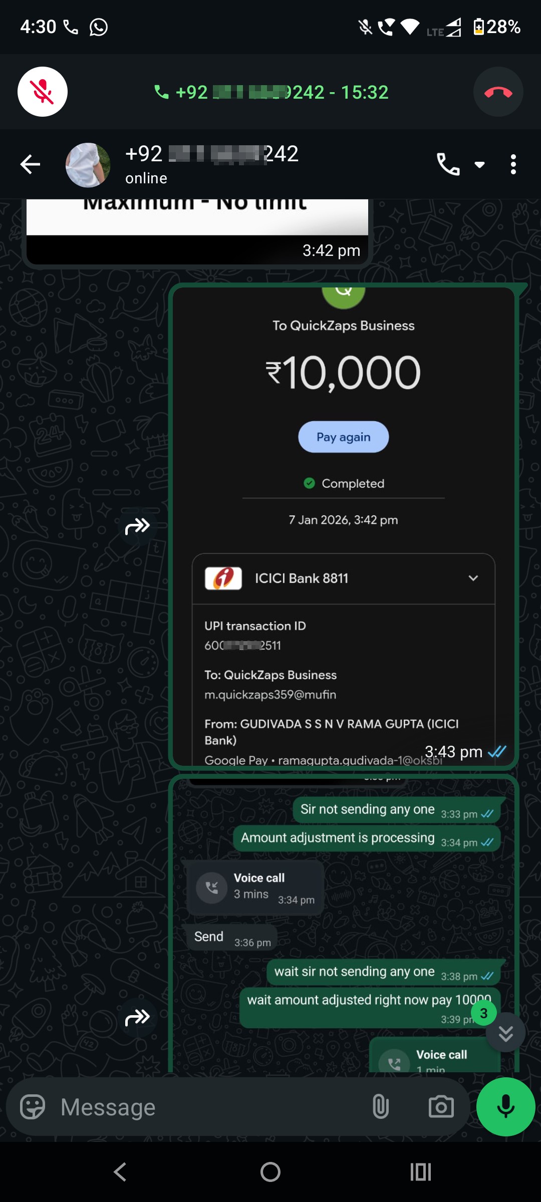I have taken a loan of 6000 for 15 days after that my payment is done but they are blackmailing - image 3