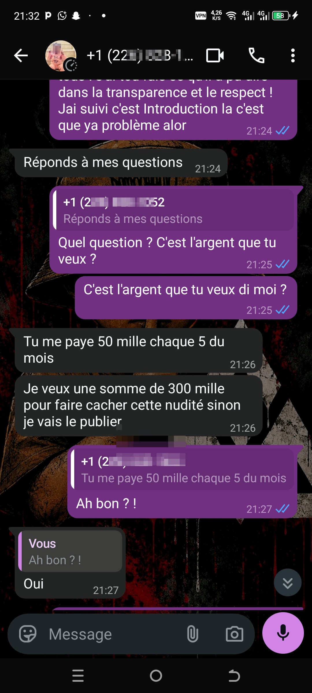A scammer from Ivory Coast