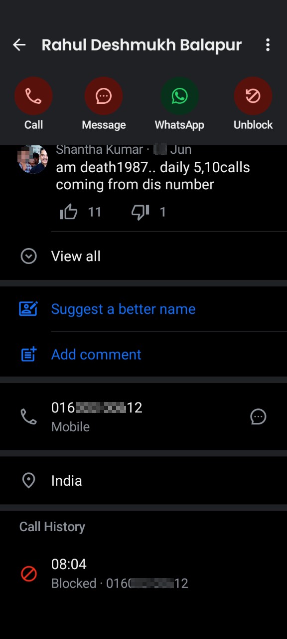 Rahul Odisha State most spam calls.. Raipur and Bhuneshwar.
