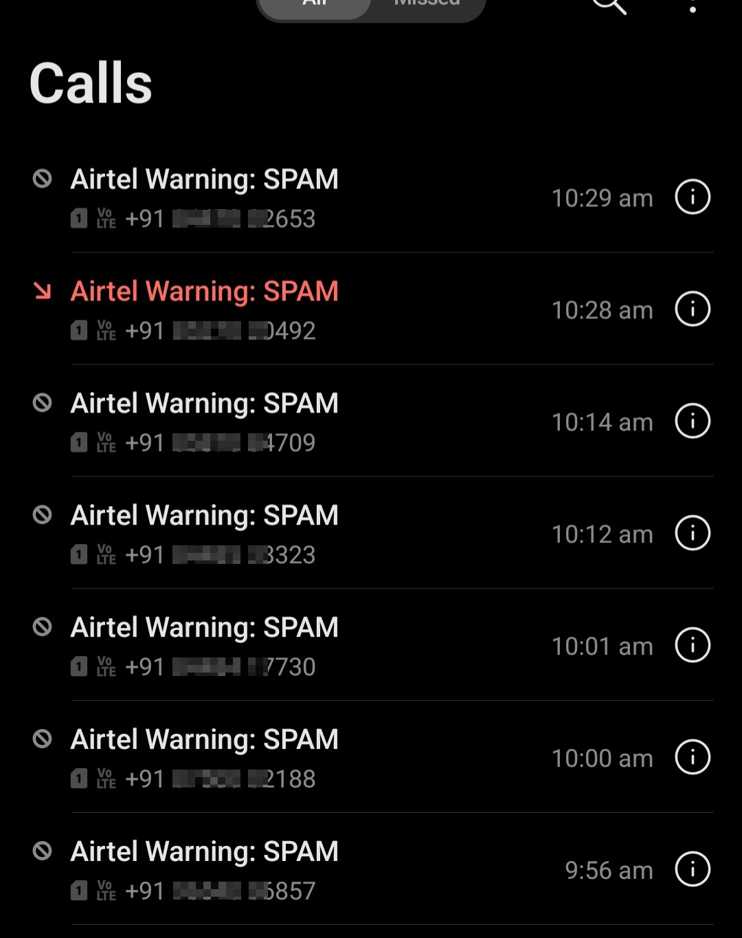 spam calls 
