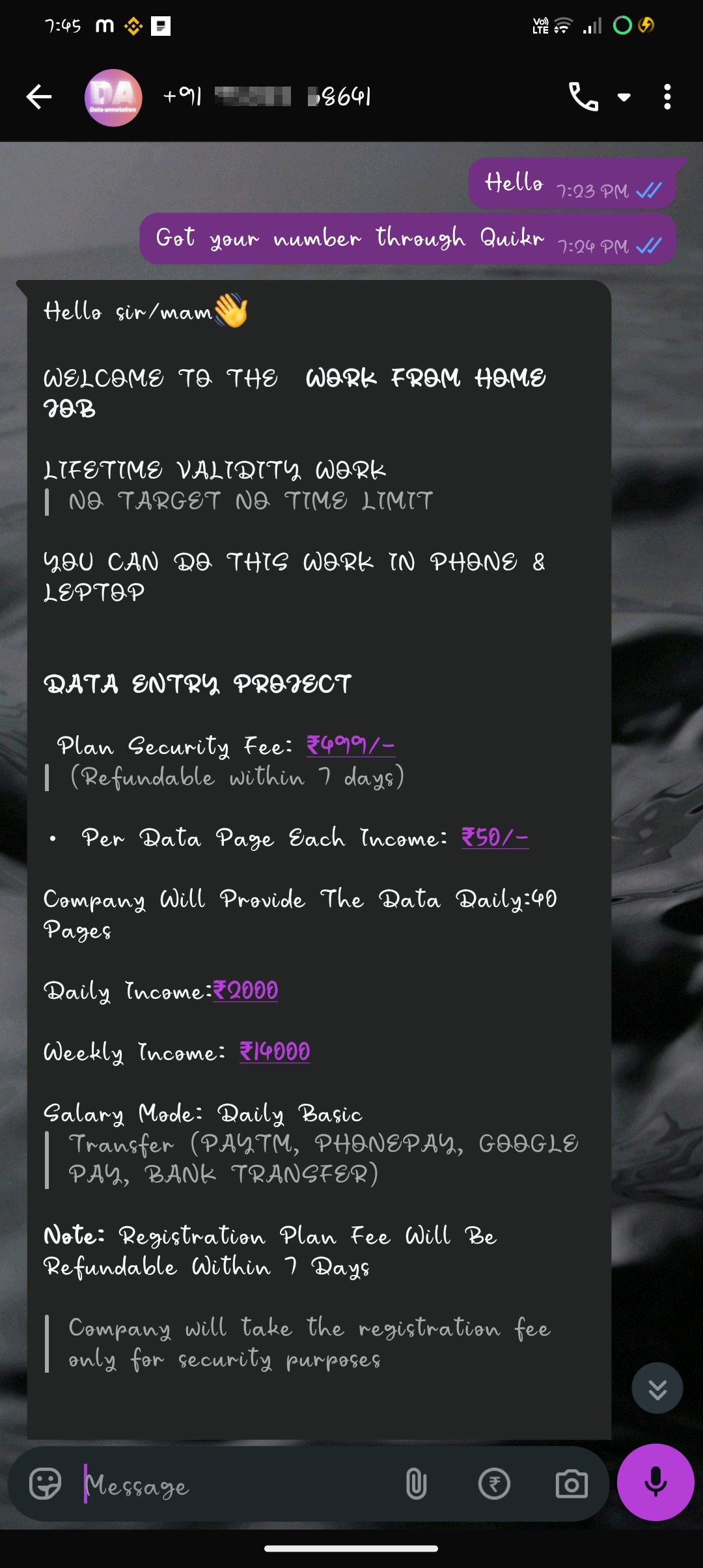 Scam Vai Quikr  - image 3