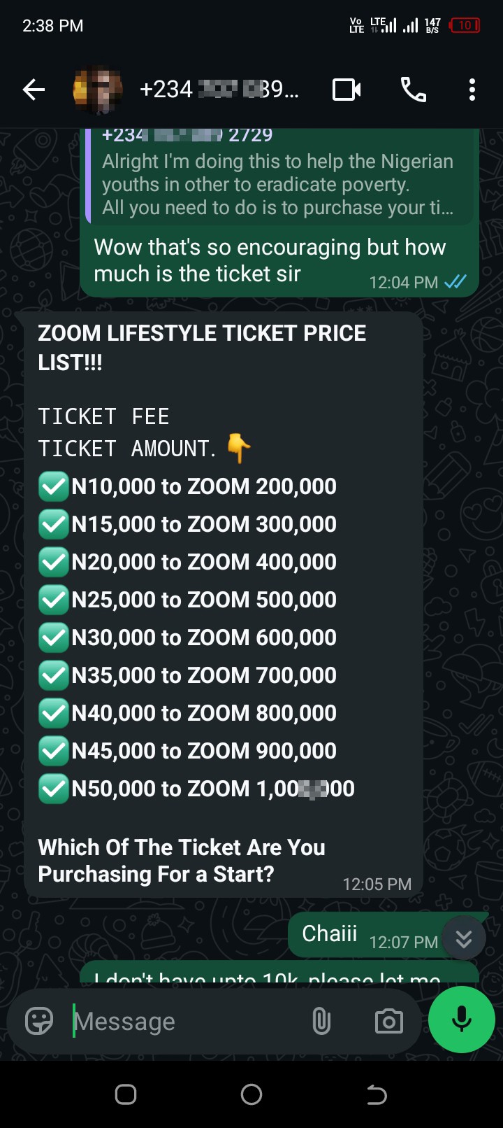 money scammed - image 2