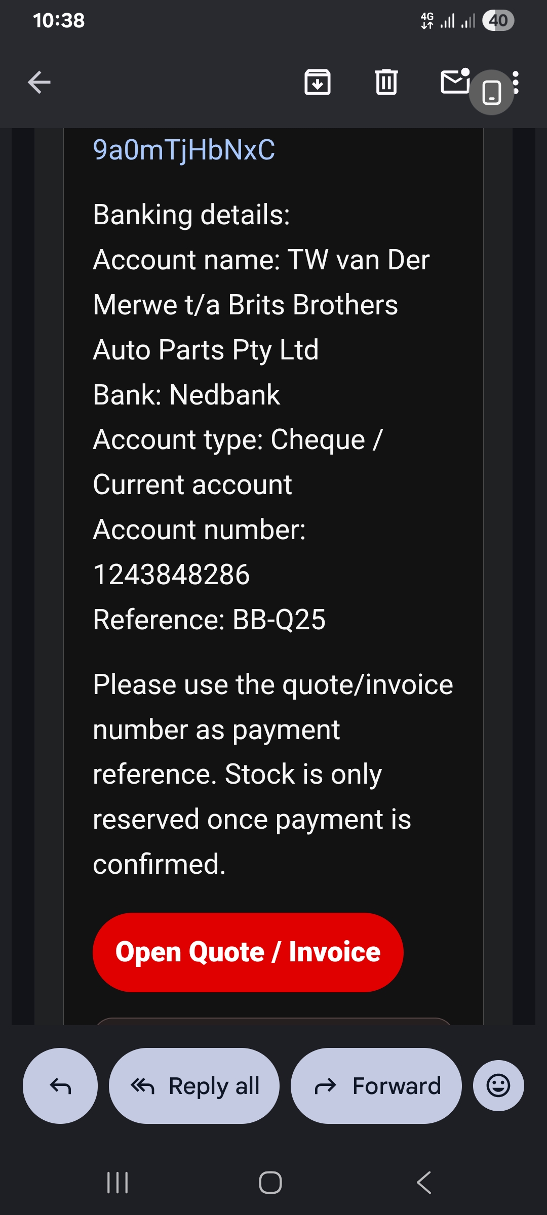 BRITS BROTHERS AUTO. SPARES ARE SCAMMERS - image 2