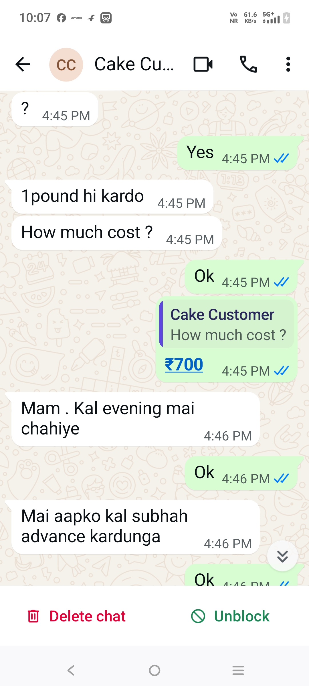 Scammer fake order for small home bakers  - image 2