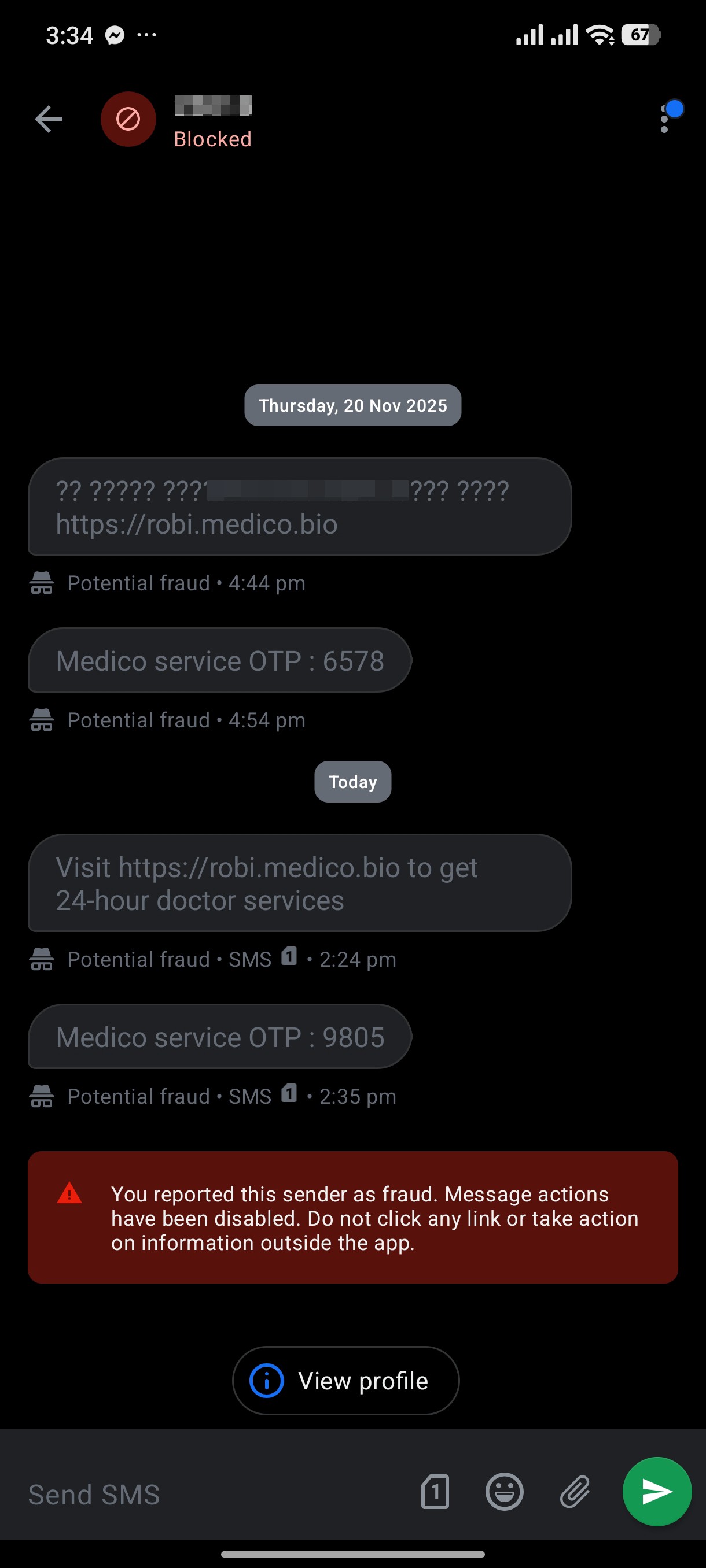 Don't click any link like this