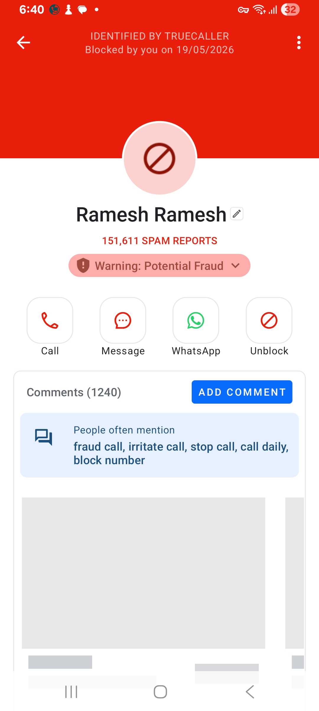 calling daily and giving irritation 