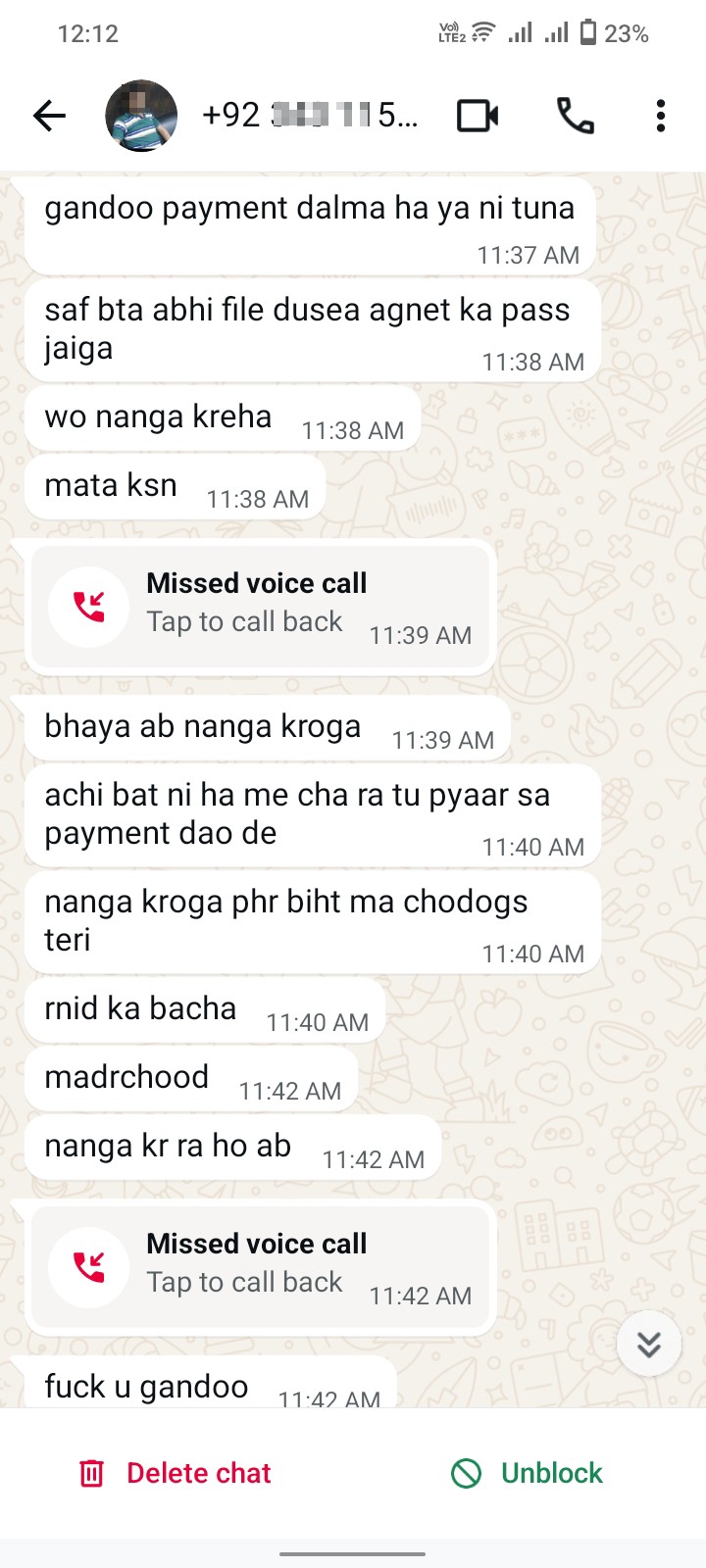 i got a call from Pakistan number .
