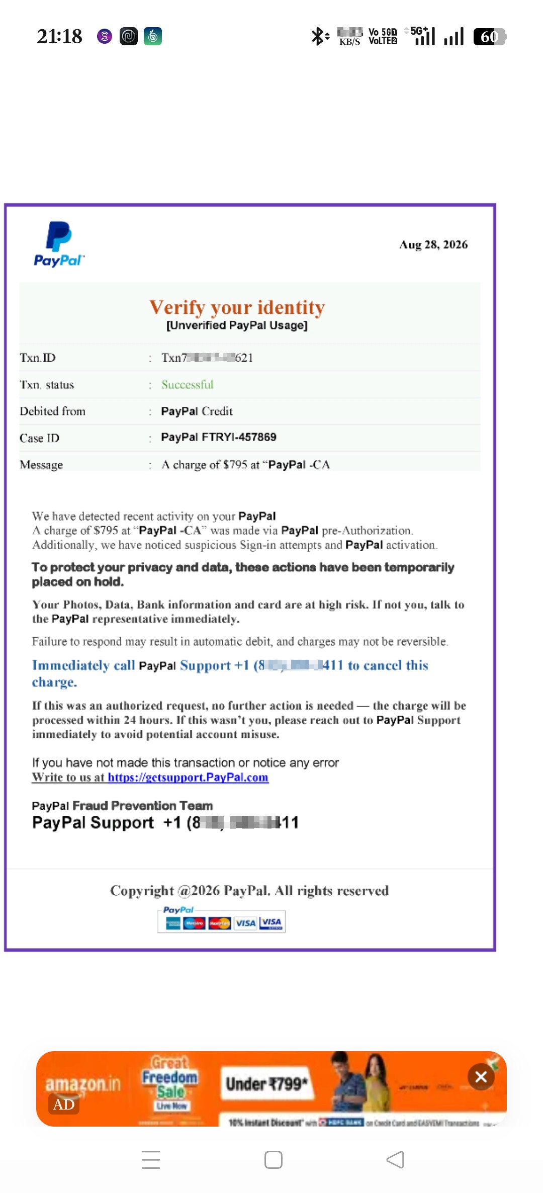 Fraud Alert