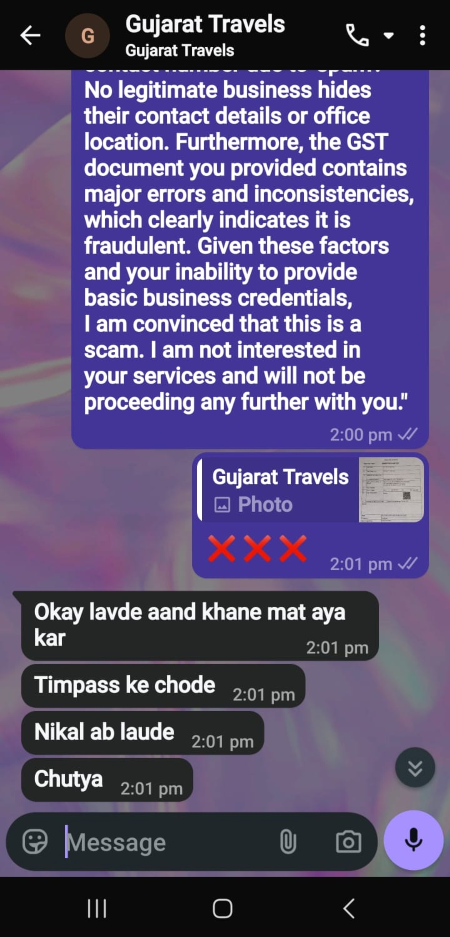 Fake GST document and QR code scam by Gujarat Travels - image 8