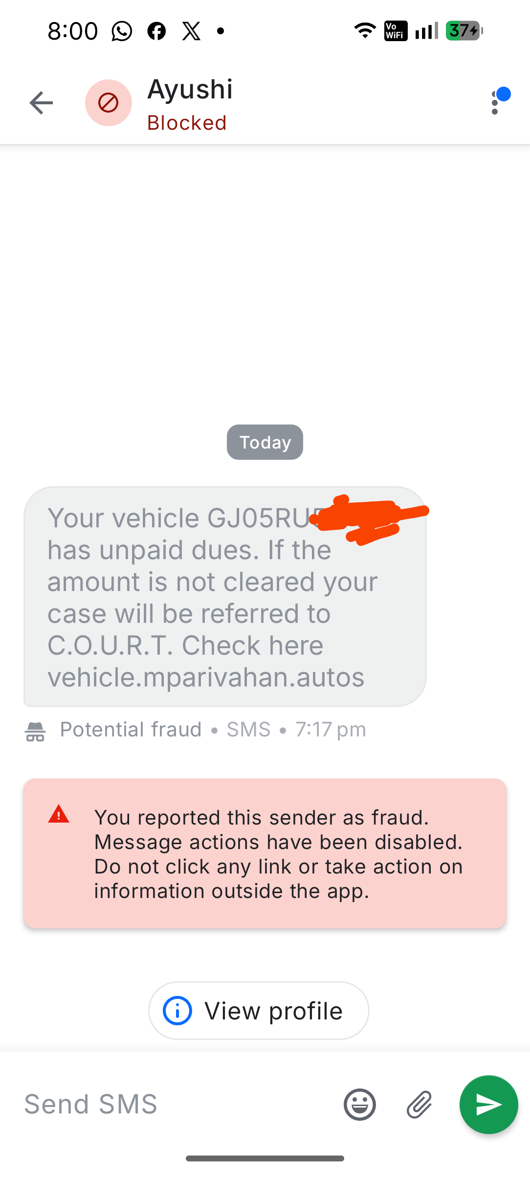 RTO challan scam