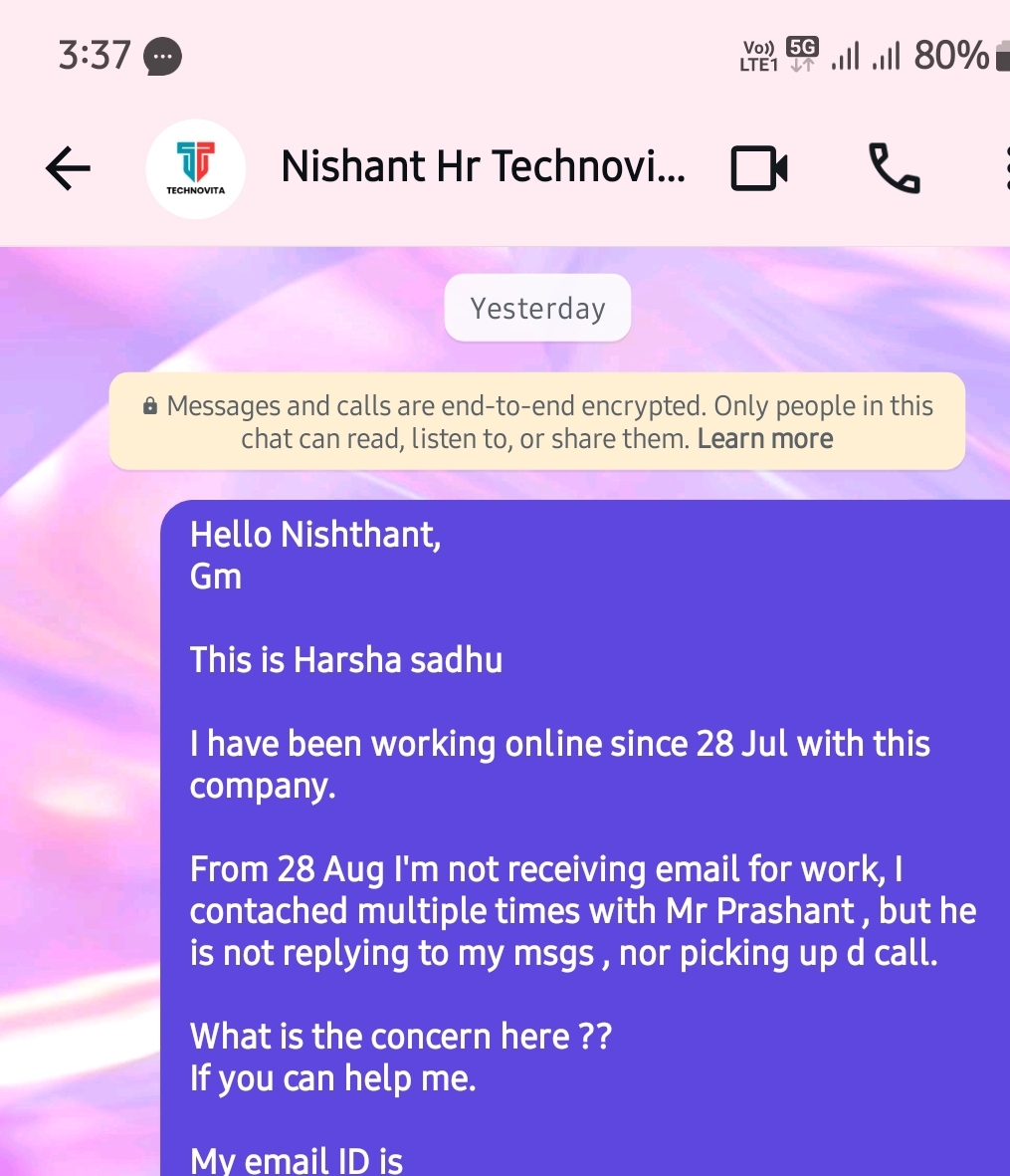 job Fraud < Technovita > 