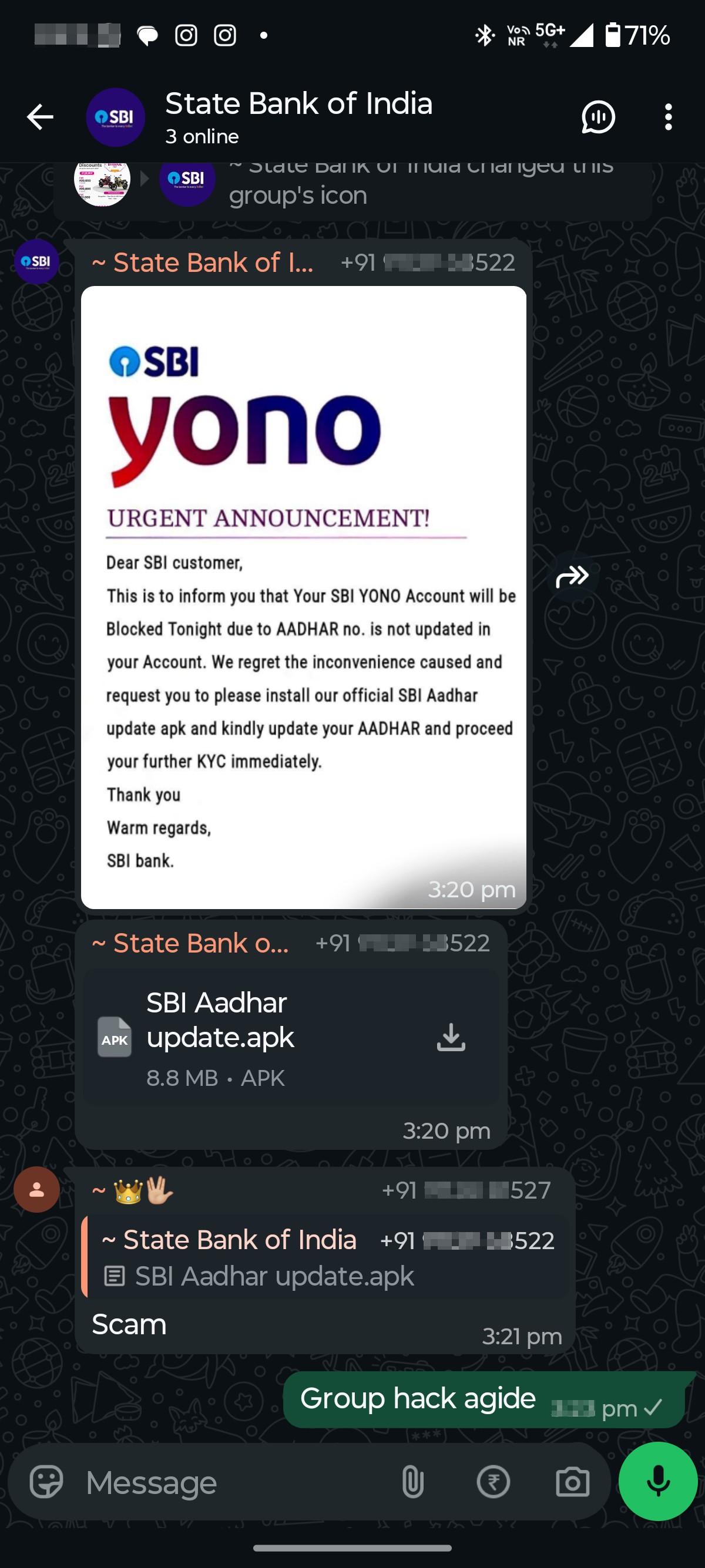 Scam alert 
