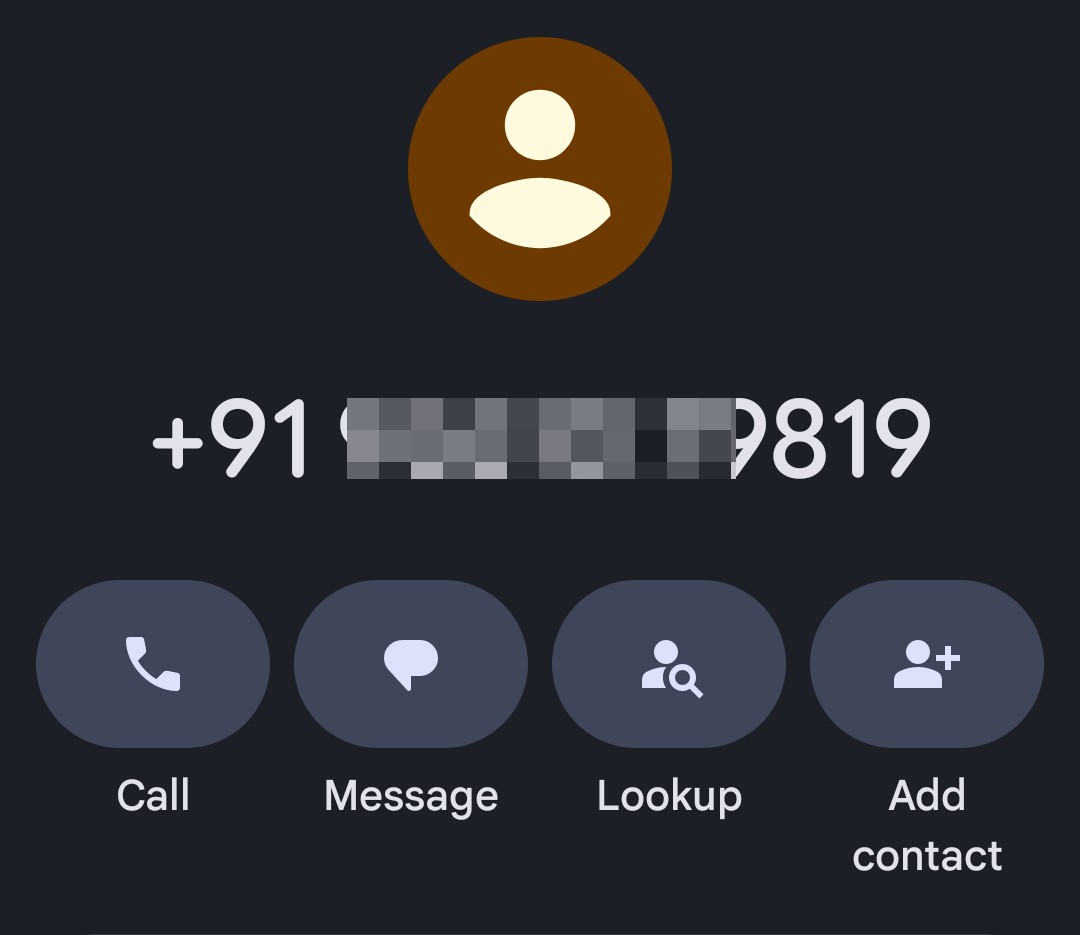 Report/Block the below number it's spam 