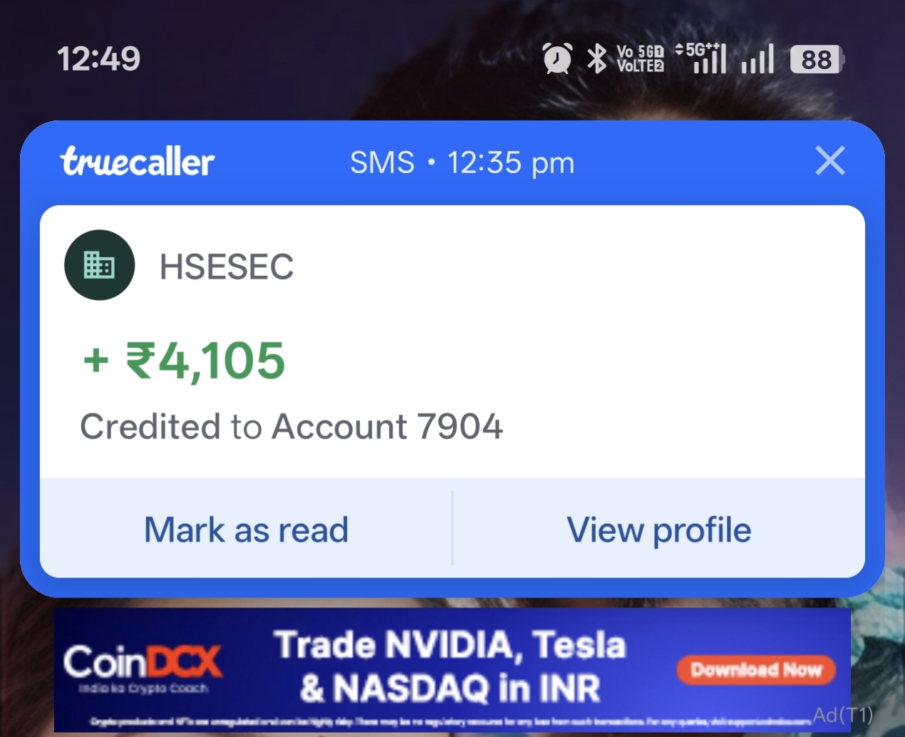 Do not click on this message, it could be a scam.