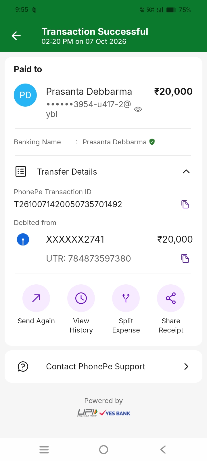 An account was created on my phone and my mobile was hacked, but I didn't realize it because I didn't receive any SMS.