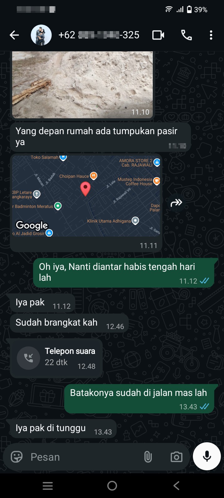 Penipuan segitiga, dengan modus beli Batako