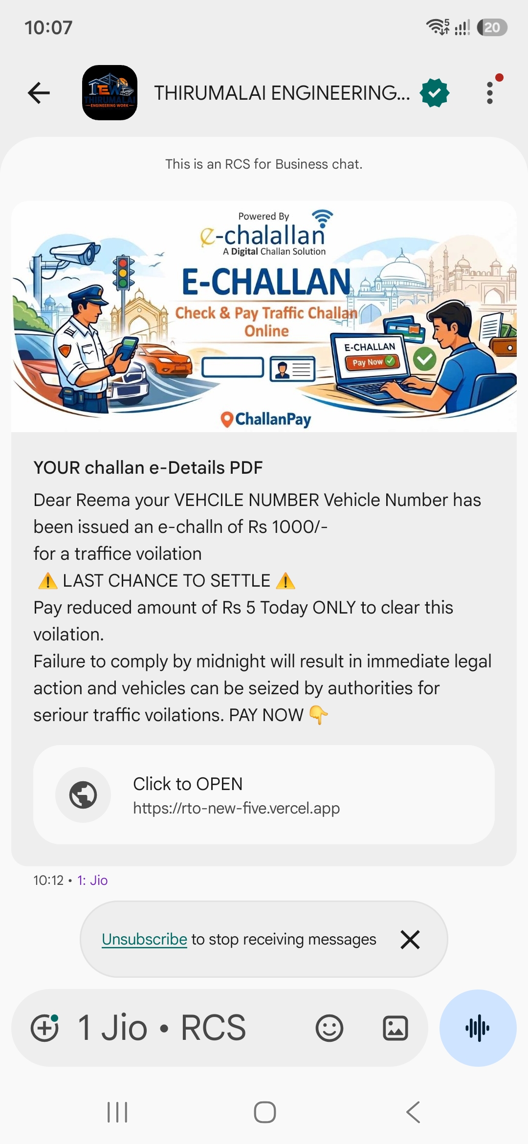 Fraud E Challan 