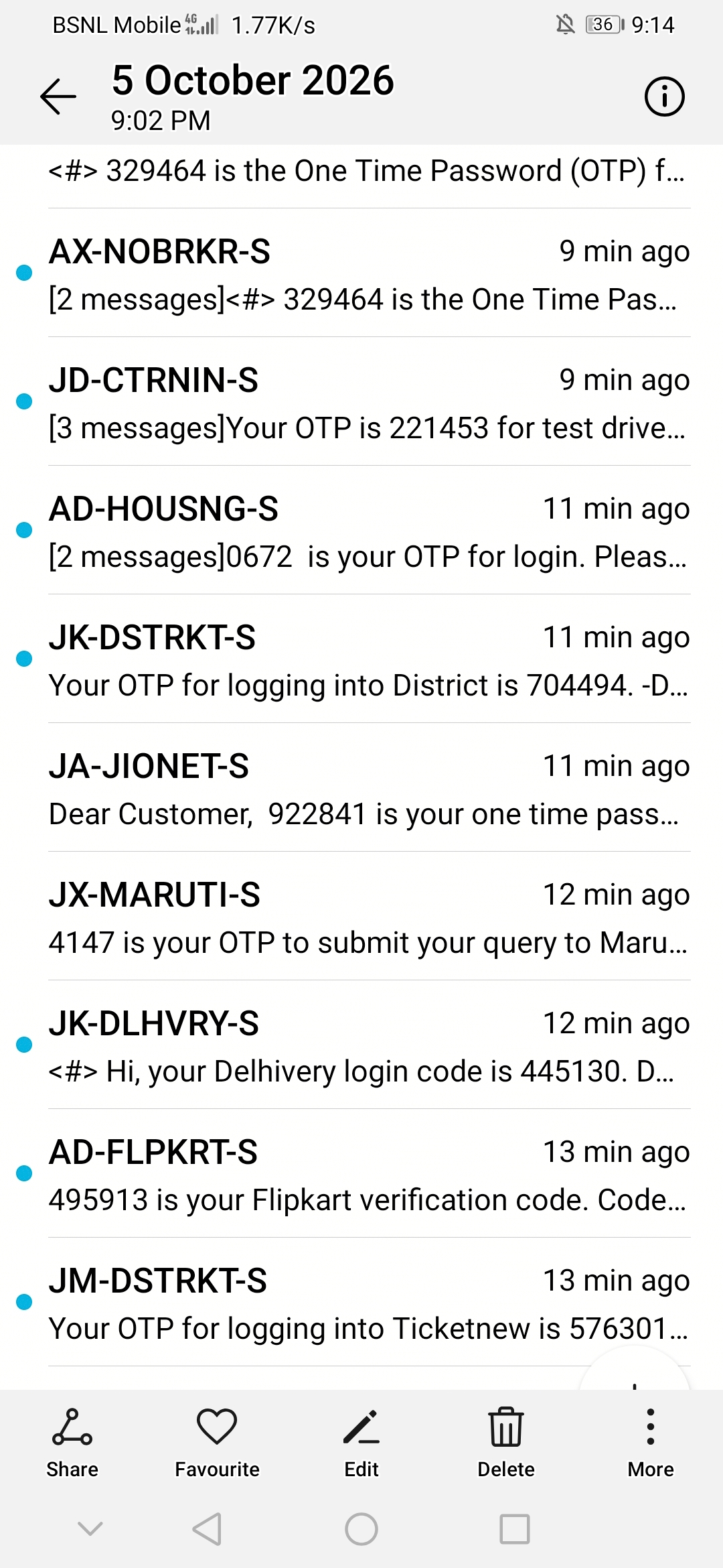 Flipkart delivery OTP scam via SMS