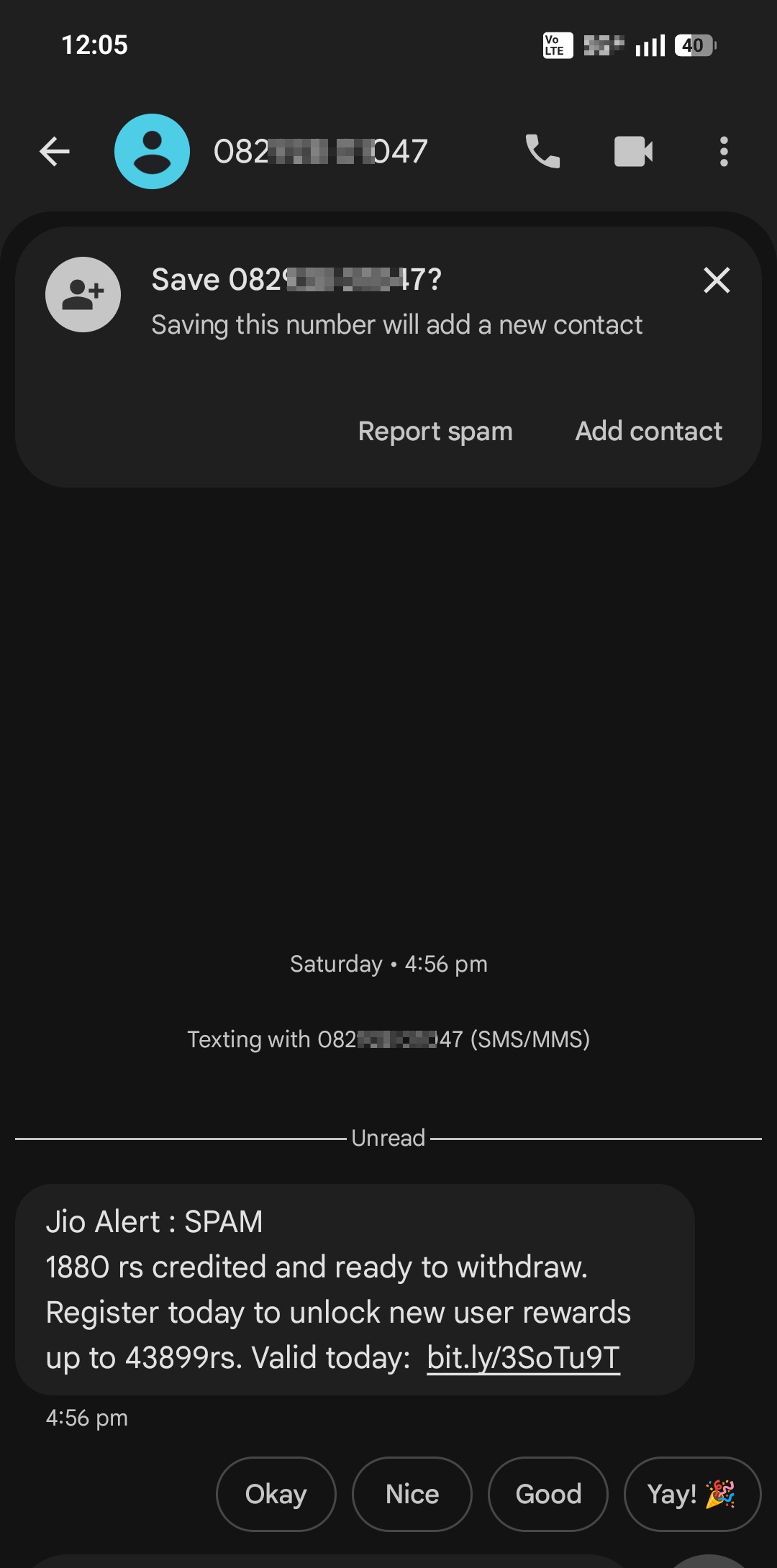 this is fake s . Do not click here ❌