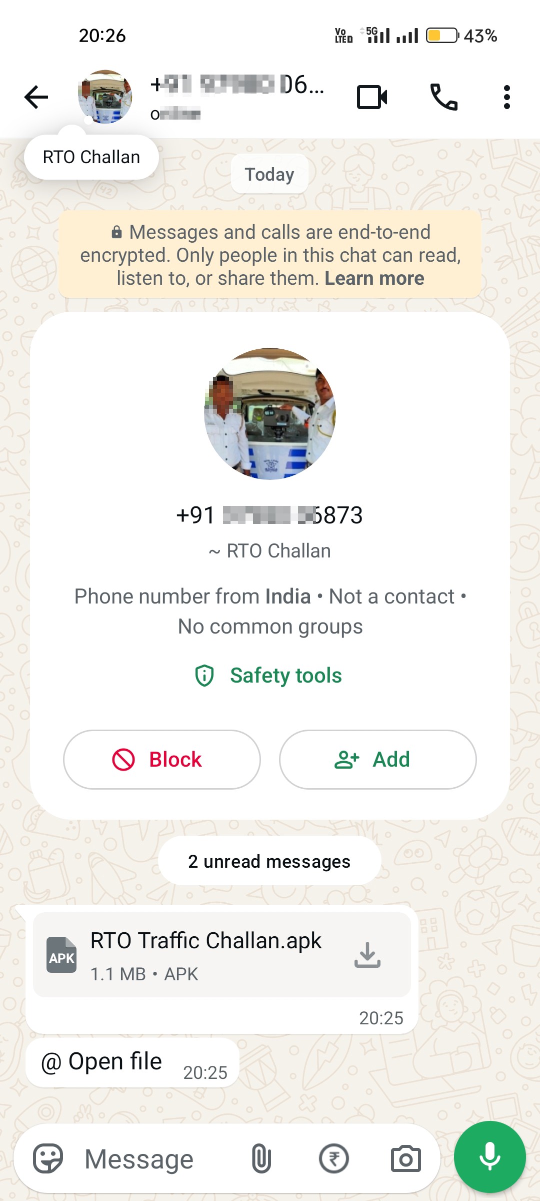 RTO APK FILE SCAM