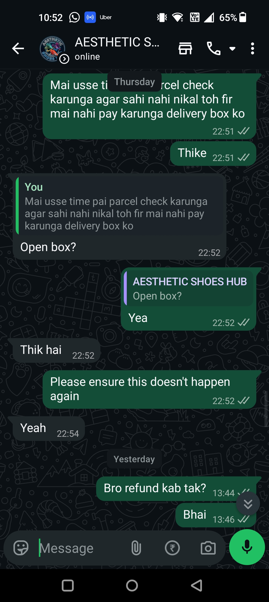 asthetic shoes hub scam - image 10