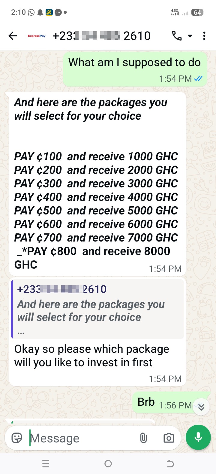WhatsApp hacked fraud 