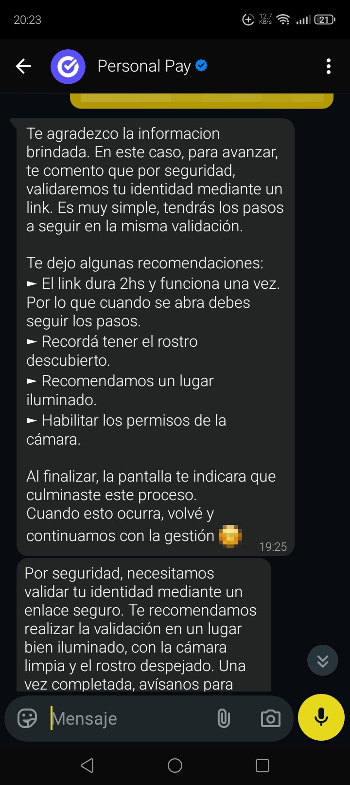 personal pay