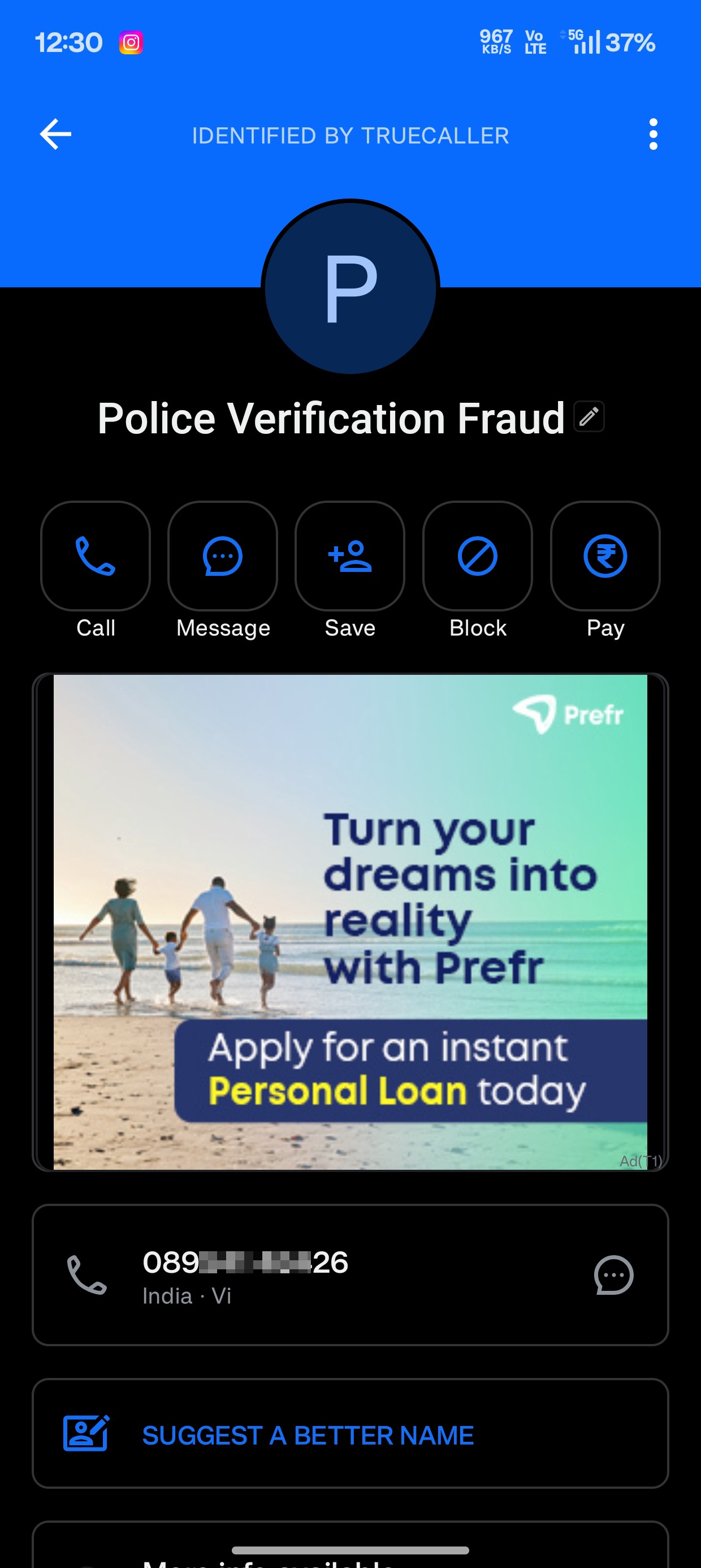 Fraud call