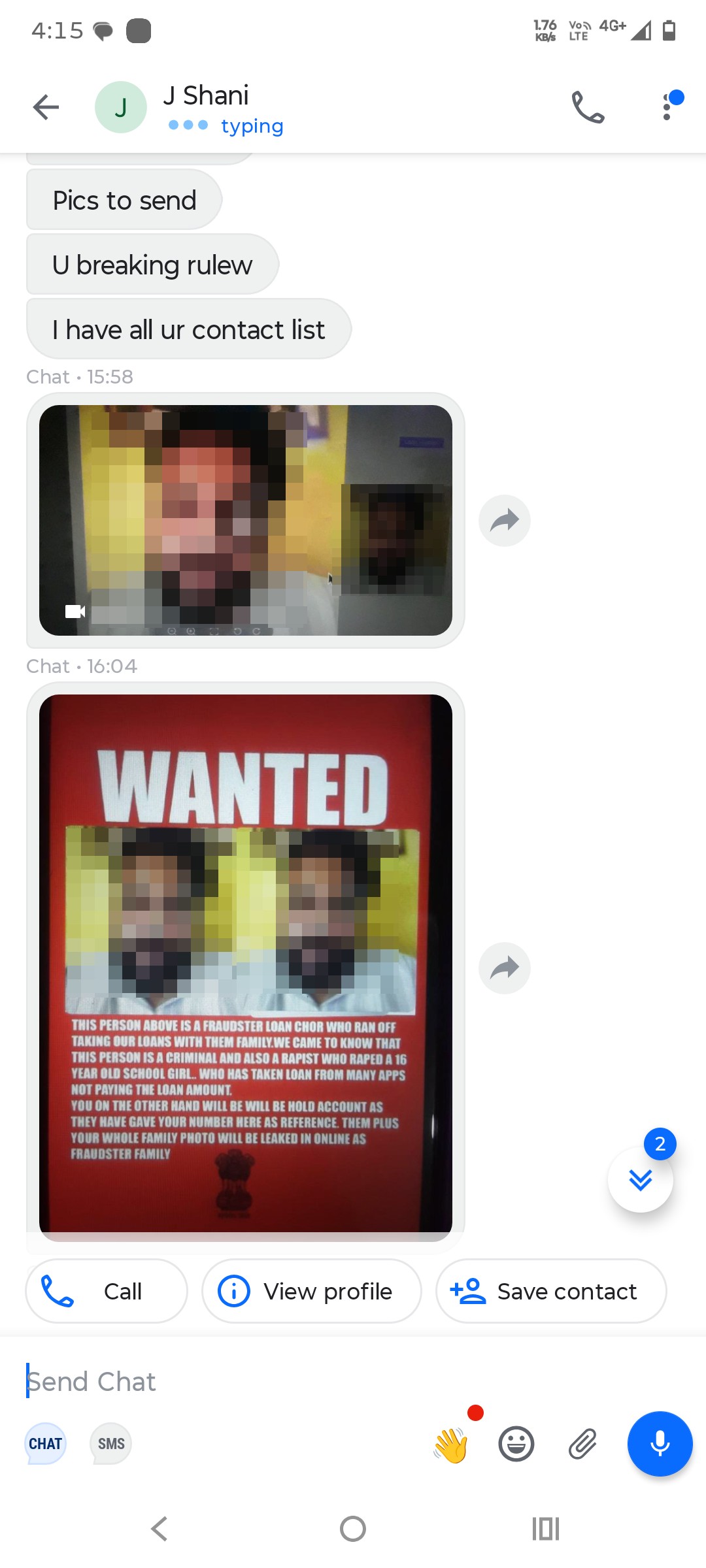 scammers now doing this sharing profile everywhere 