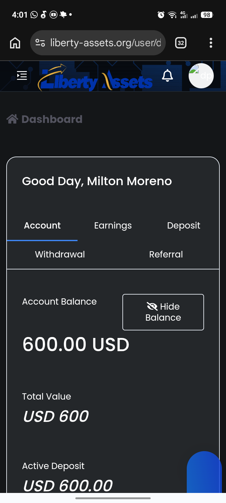 Scam involving supposed deposit in Liberty Assets - image 3