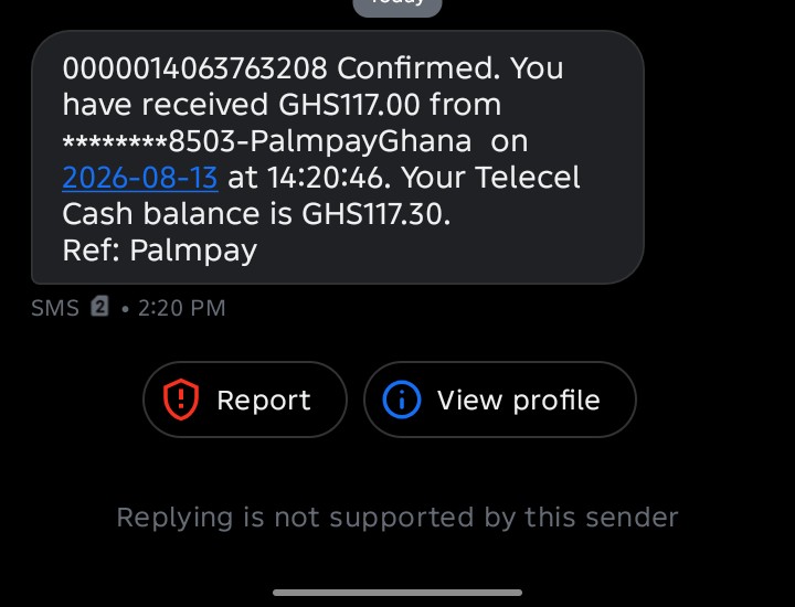 is this a scam or cos I have received the money oo
