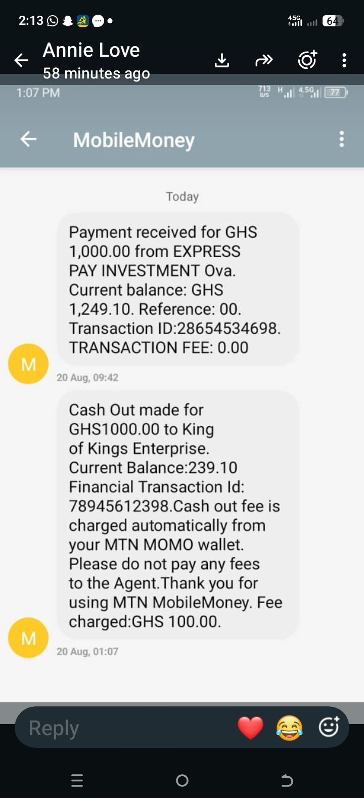 WhatsApp hacked fraud  - image 2