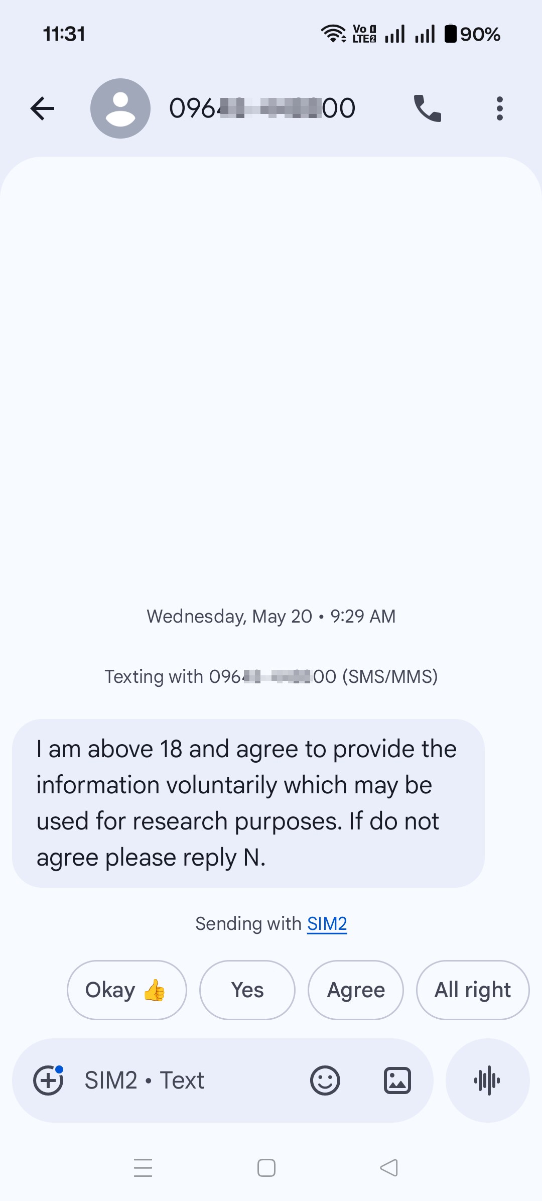 🚨 SCAM ALERT: "Consent by Default" SMS Scam