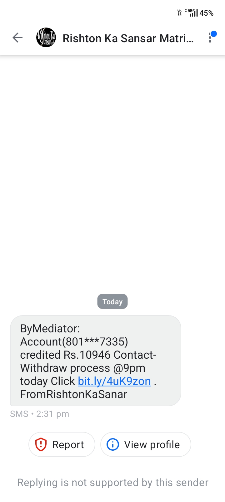 Trying to scam
