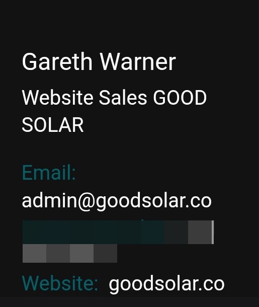 Good Solar online scams - image 2