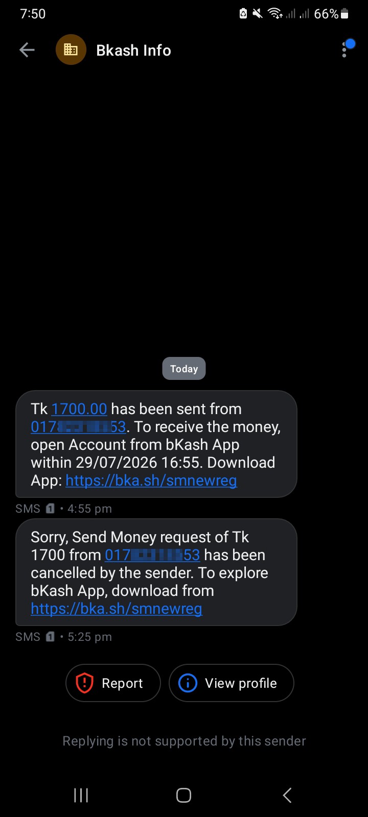 New Bkash Scam